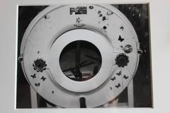 Iron Lung Machine Black and White Photograph