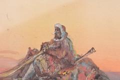 Scène de paysage naturaliste du Moyen-Orient