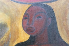 Abstract of a Woman and Watermelon in the Style of Rufino Tamayo