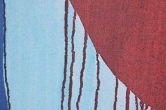 Untitled- Red and Blue Abstract Painting