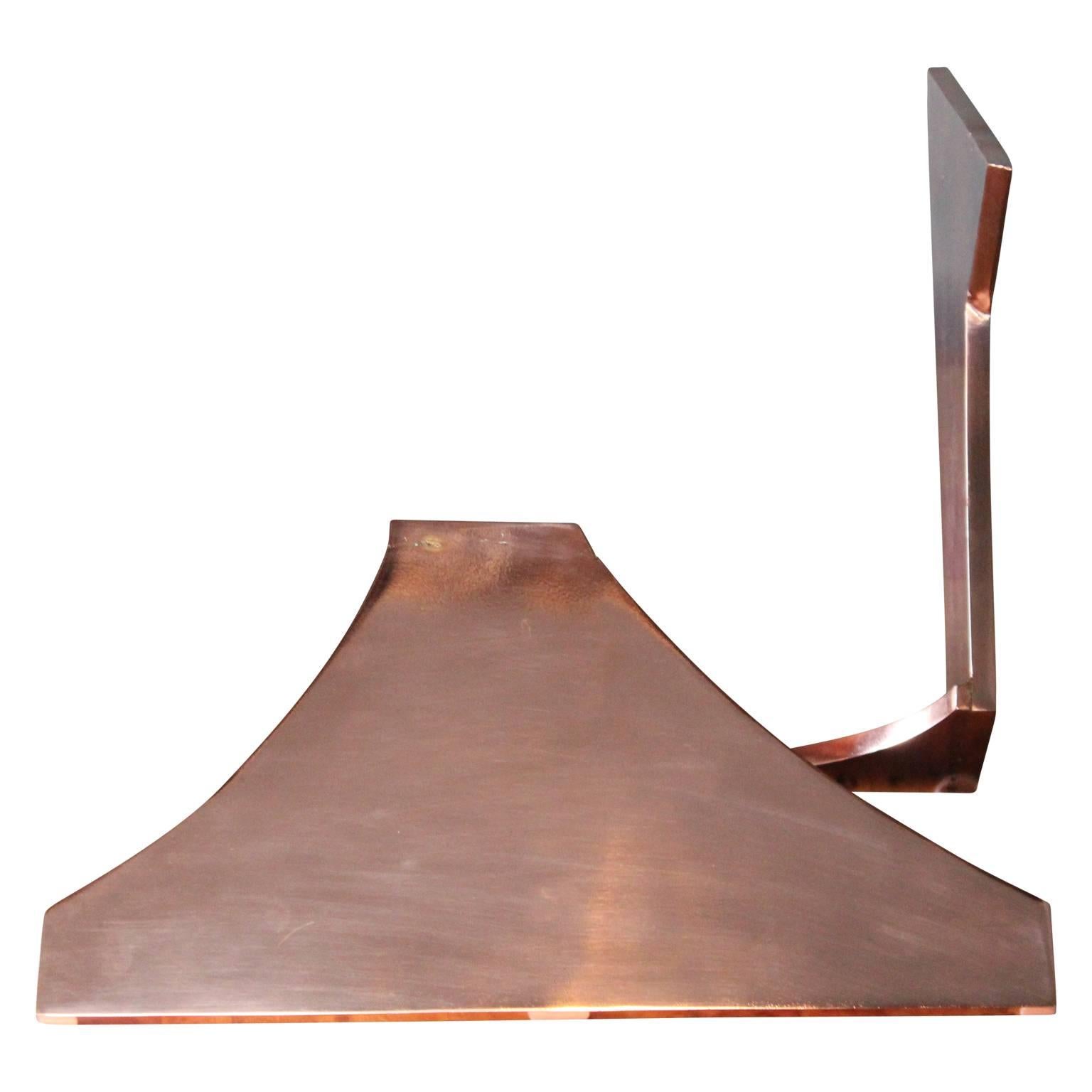 Geometric Abstract Copper Sculpture  For Sale 3