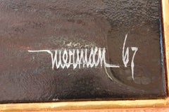 Yellow and Green Deep Abstract Oil Painting