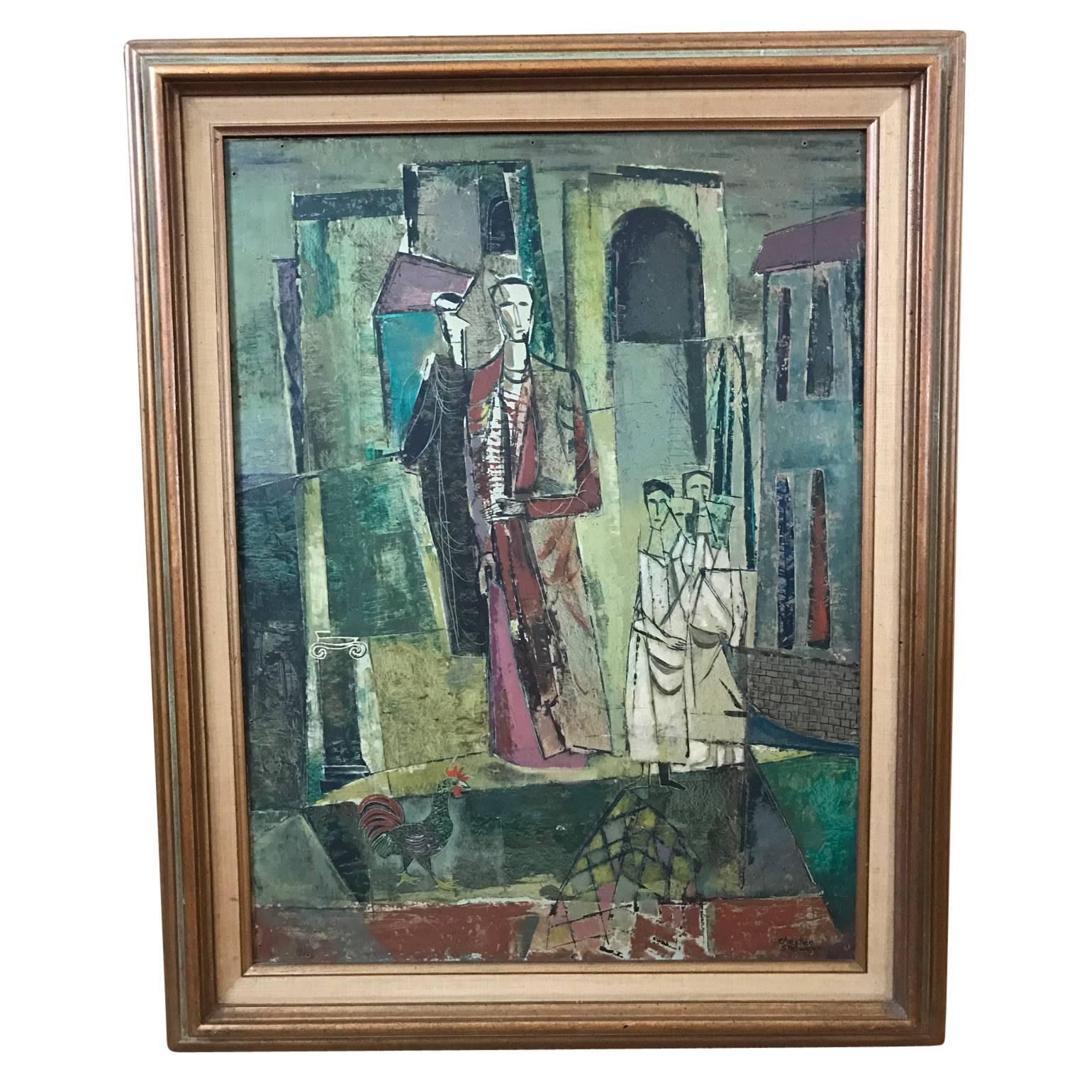 David Segel - Cubist Portrai For Sale at 1stDibs