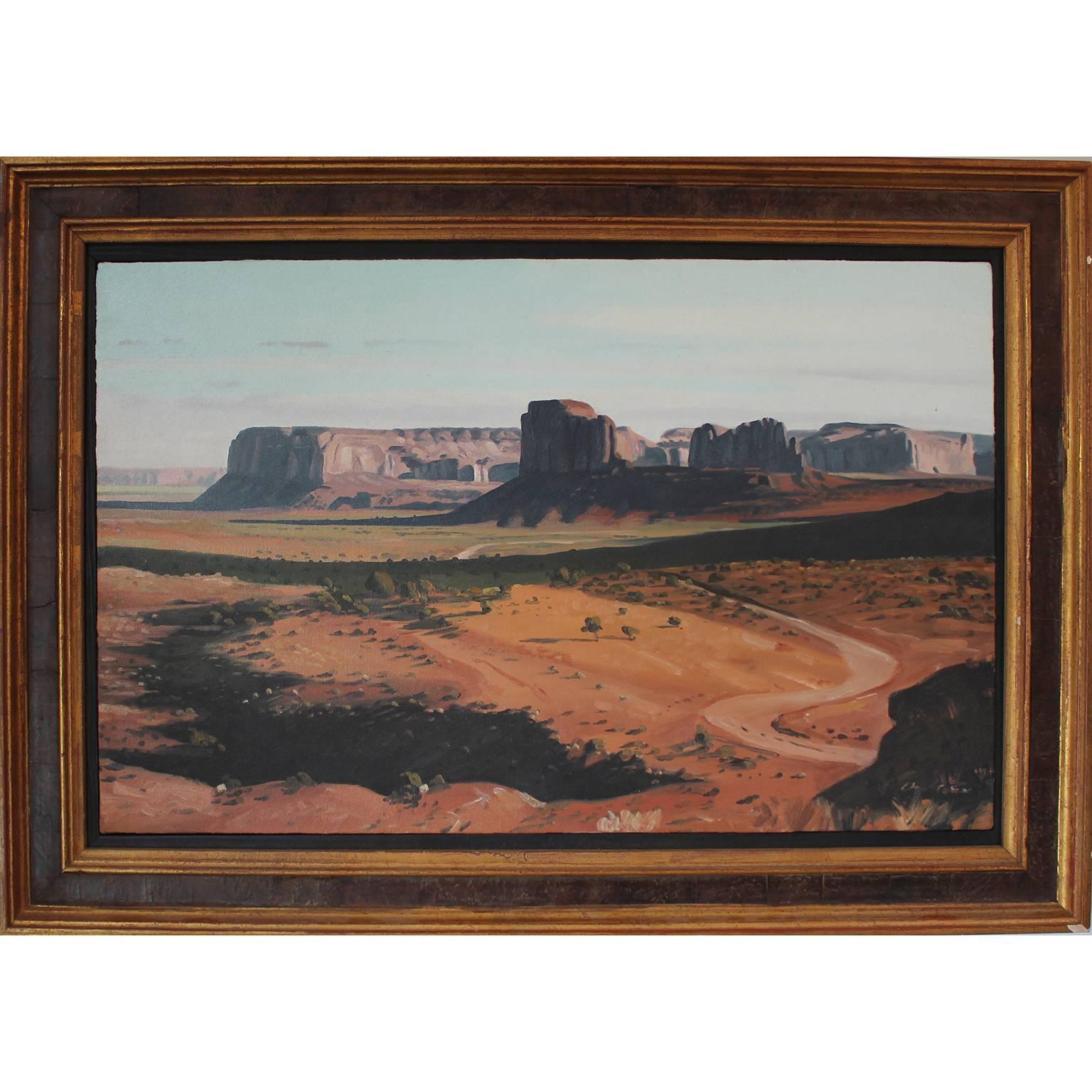 Landscape Painting di David Caton - "Pittura paesaggistica "Elephant Butte - Monument Valley