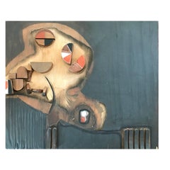 Pintura Mixta de Madera Gris Fría