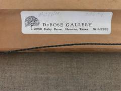 Abstract Expressionist Train Conductor Painting, 1969