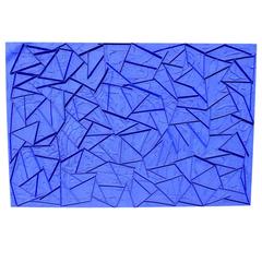 Stunning Yves Klein Blue Large Abstract Painting