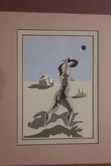 Early Figurative Surreal Silkscreen