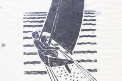 Sailboat Block Print