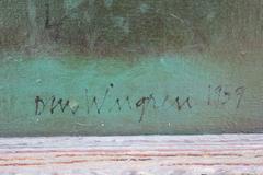 "Terraced Landscape", Abstract, Pastel Colored Landscape Painting