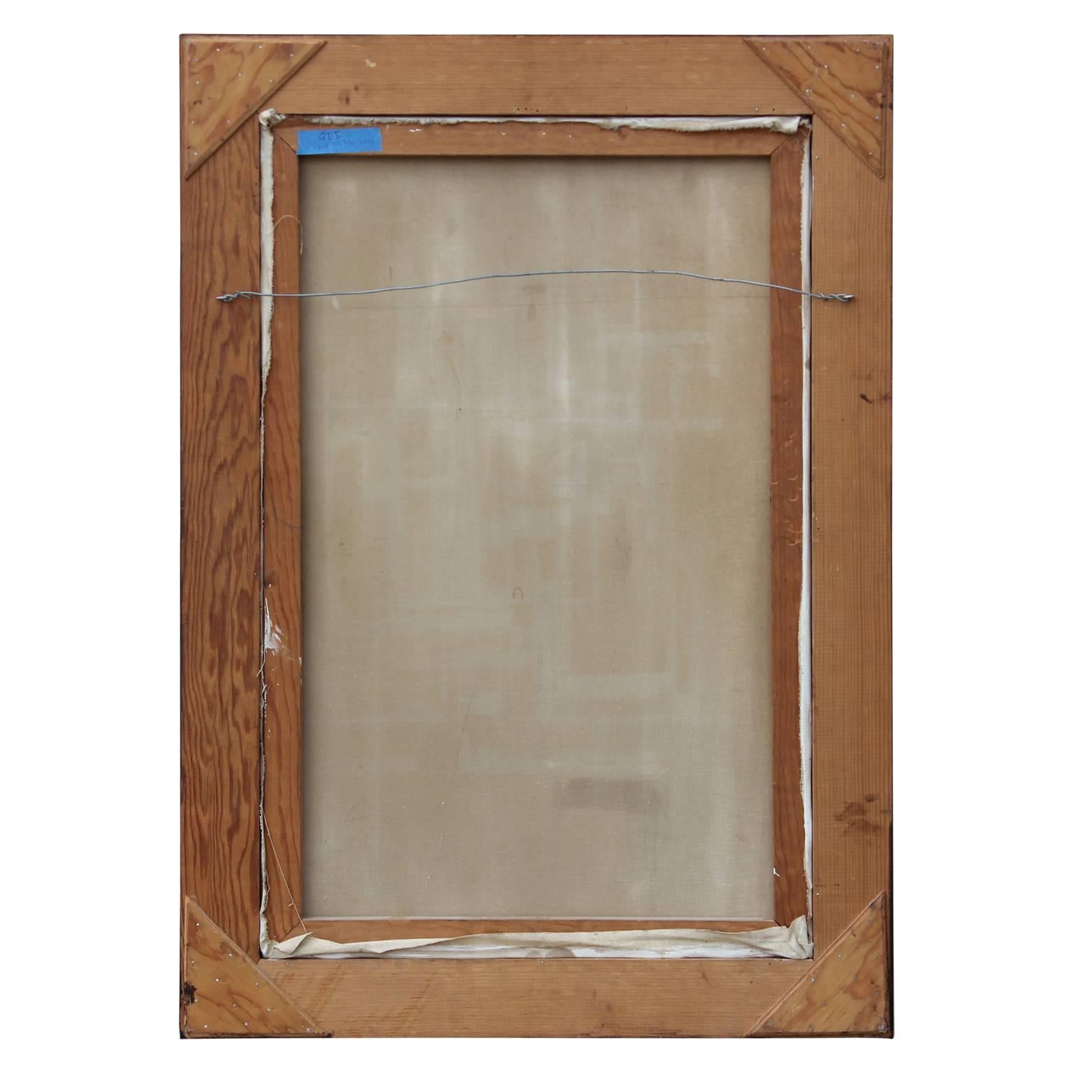 Earth Tonal Geometric Abstract Painting 2