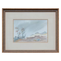 Vintage Deep Tonal Desert  Landscape