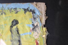 Tall, Figurative, Abstract Portrait of a Woman in Blanket
