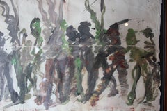 People in a Line on Paper