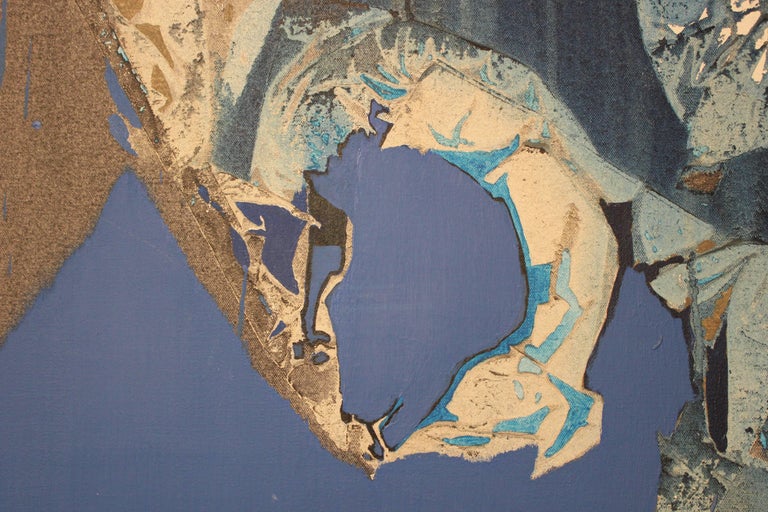 Dorothy Hood Monumental Untitled Blue and White Abstract, Painting