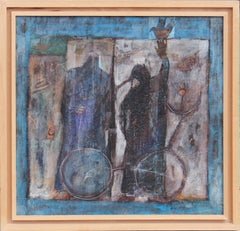 Dark Abstract Figurative Painting