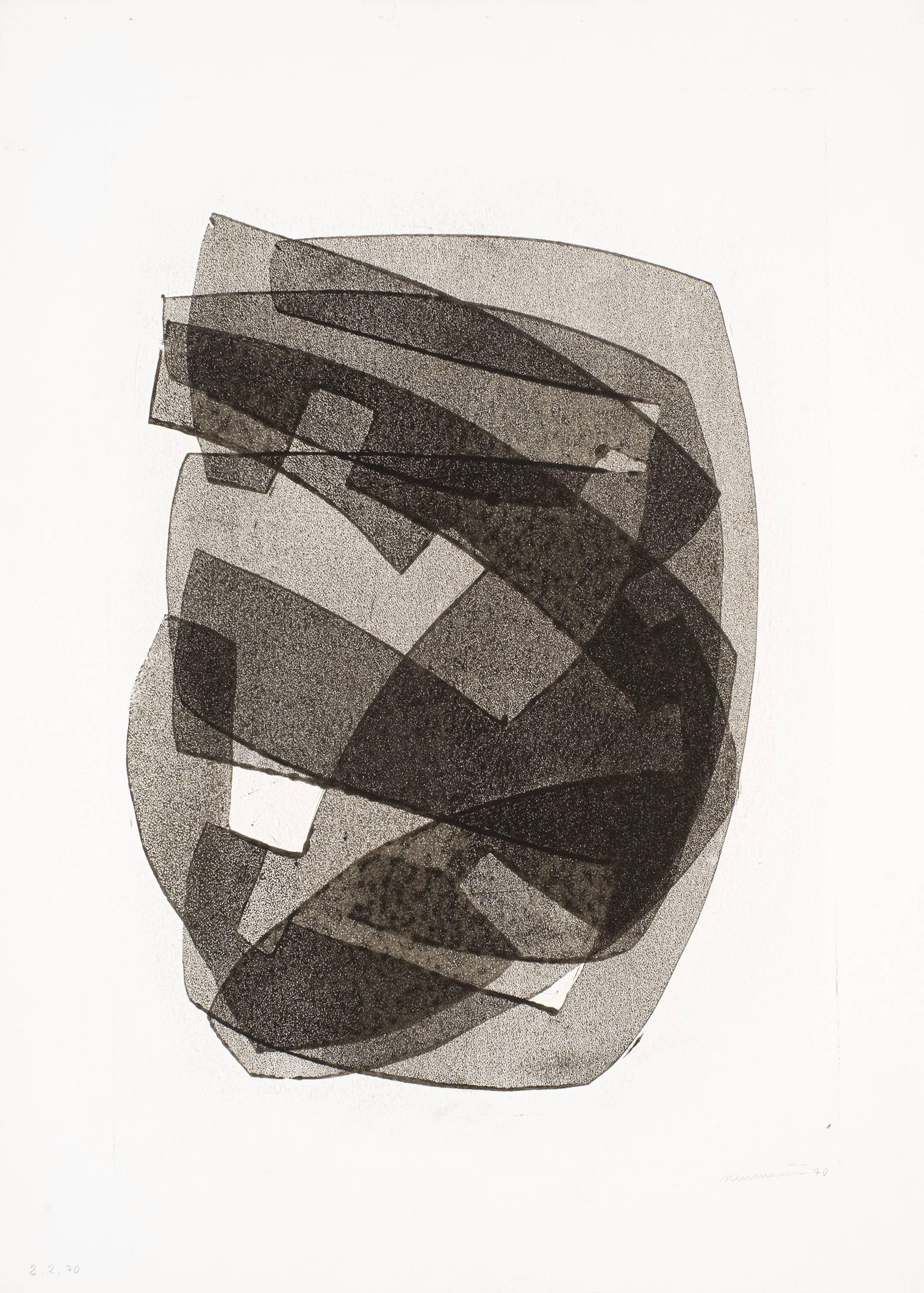 Otto Neumann Abstract Print - Estate No. 094022