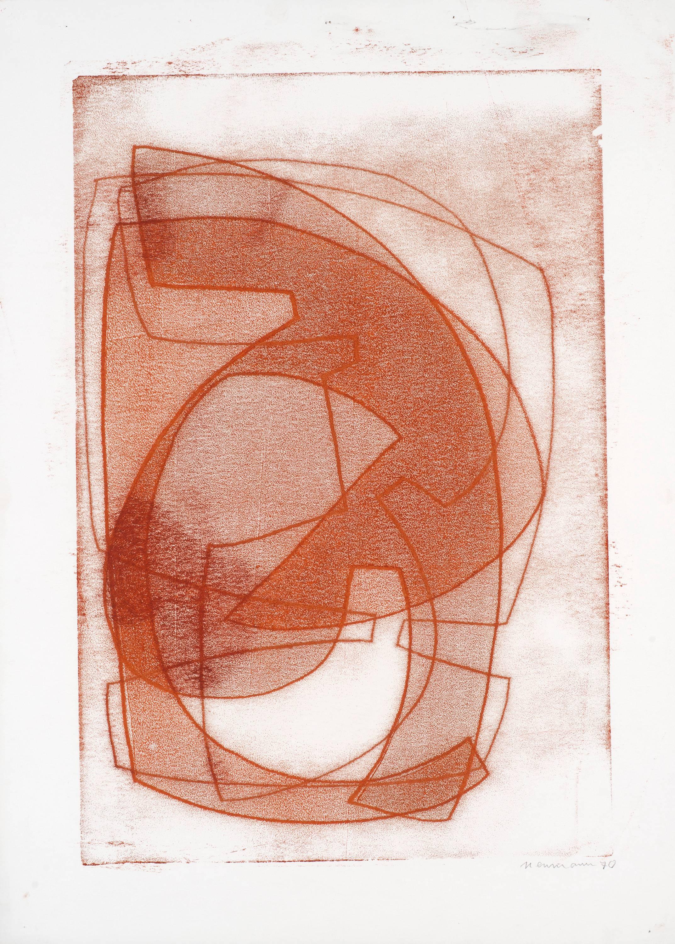 Otto Neumann Abstract Print - Estate No. 093005