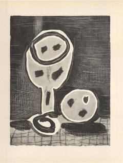 Nature Morte au Verre et a la Pomme, Pablo Picasso