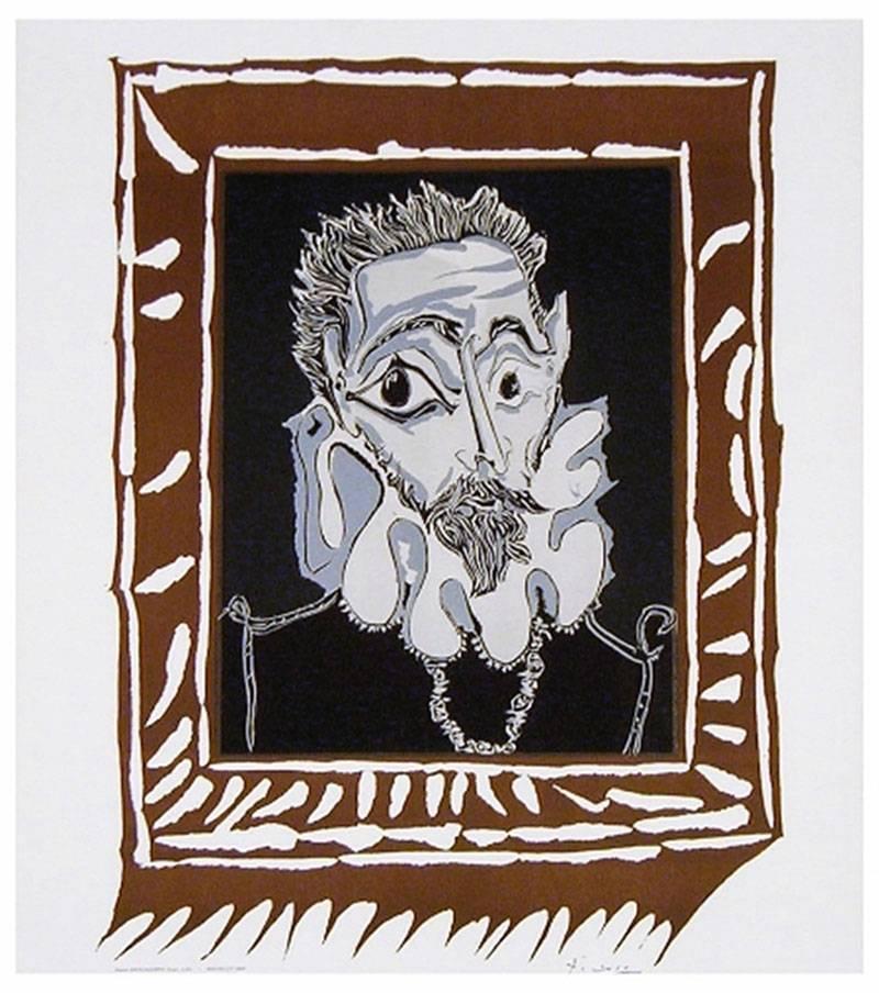L'Homme à la Fraise (Man with Ruff) - Print by Pablo Picasso