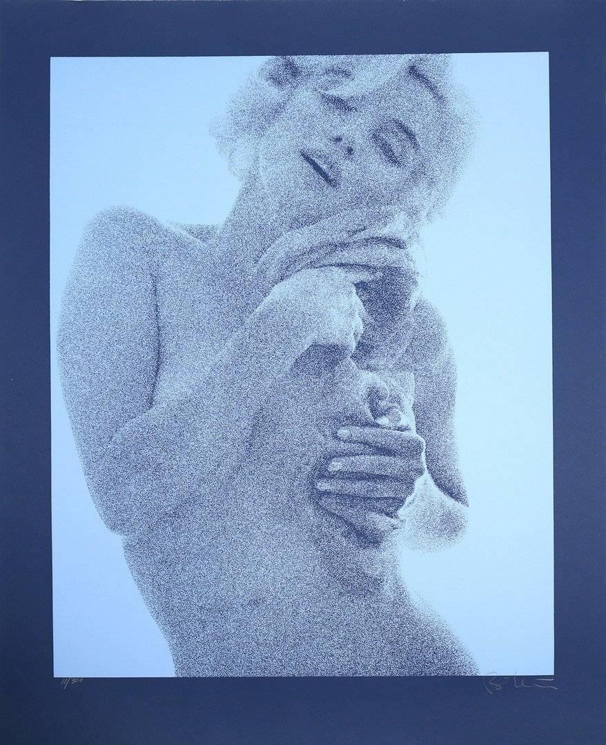 Bert Stern Nude Photograph - Marilyn (Blue)