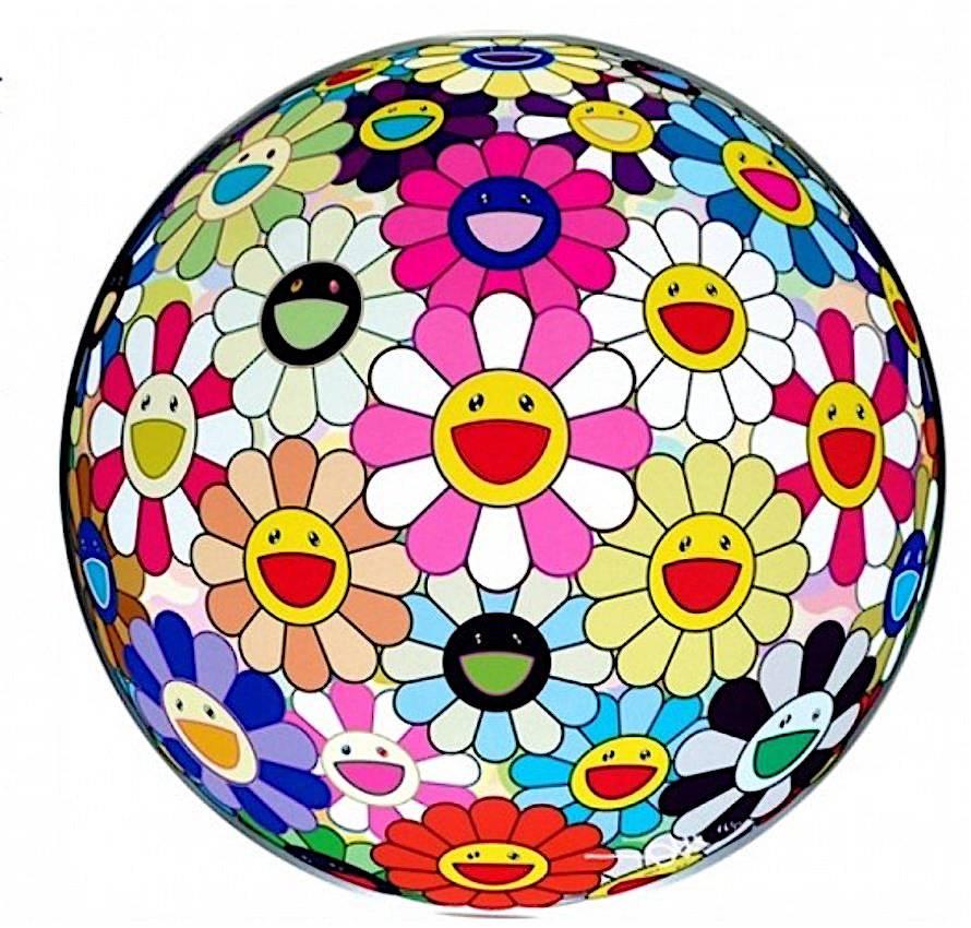 Flower Ball (3D) Pink - Print by Takashi Murakami