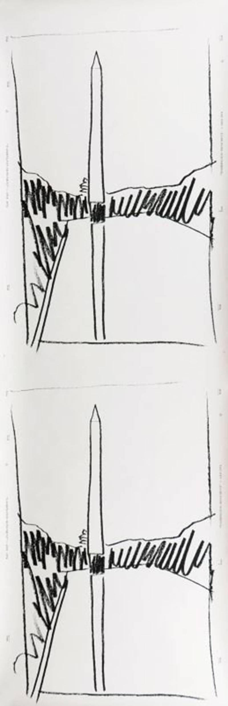 Andy Warhol Landscape Print - Double Washington Monument