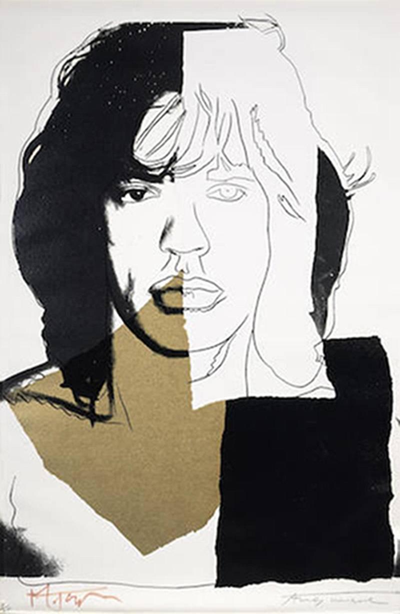 Andy Warhol Portrait Print - Mick Jagger #146
