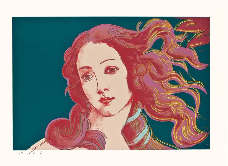 Andy Warhol Birth of Venus, Print For Sale at 1stdibs