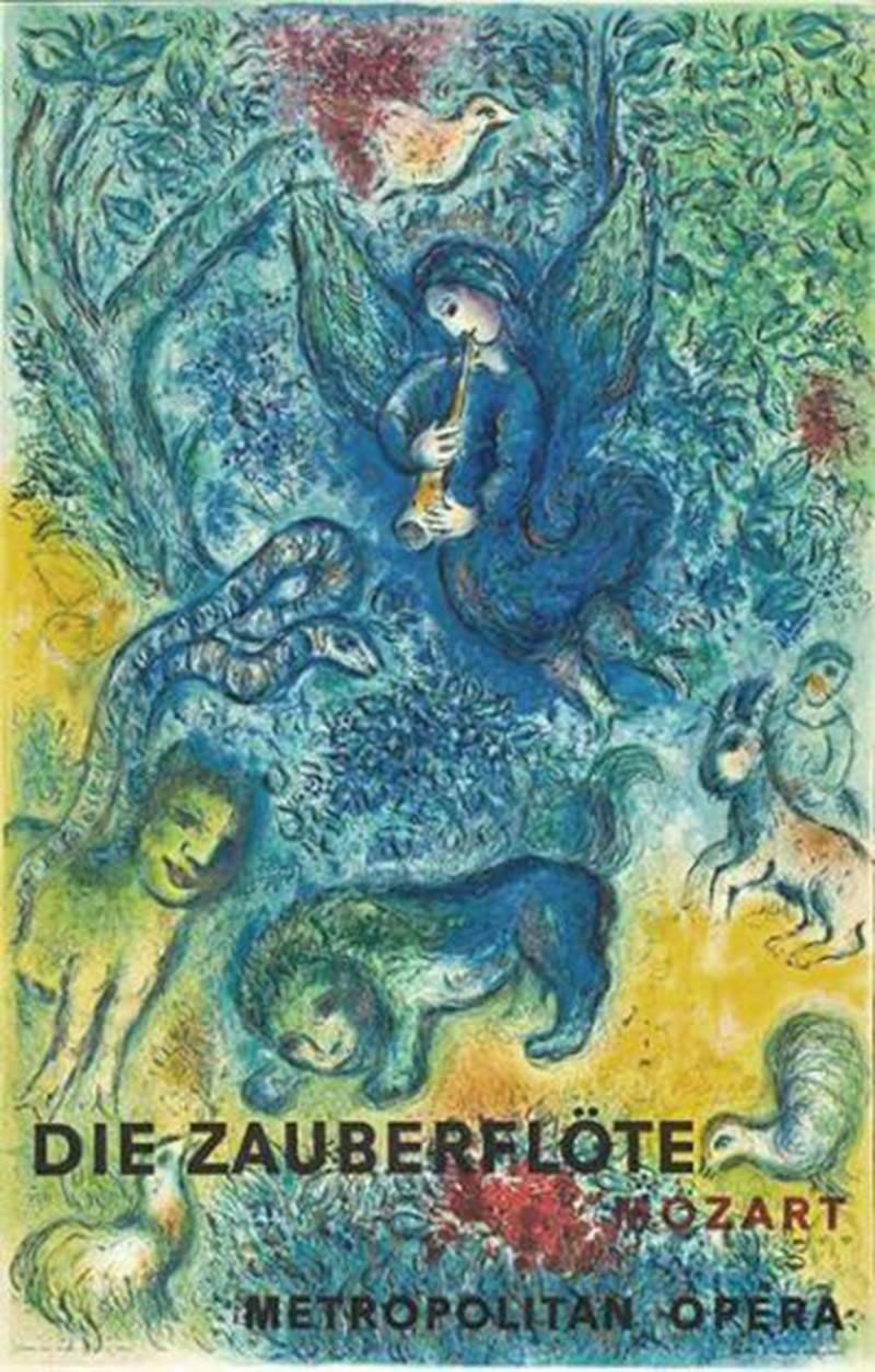 The Magic Flute (Die Zauberflote) - Print by Marc Chagall