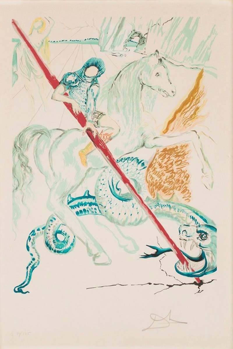 The Lance of Chivalry - Print by Salvador Dali and Philippe Halsman