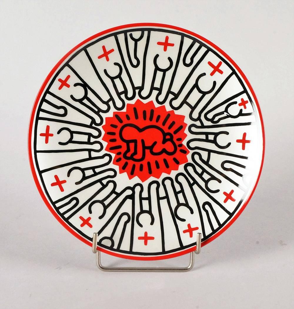 Radiant Baby - Sculpture by Keith Haring