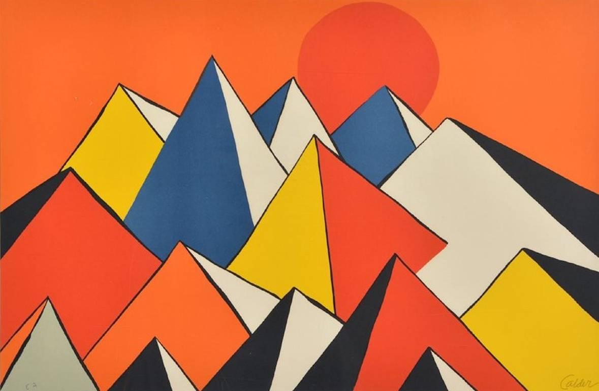 Homage to the Sun - Print by Alexander Calder