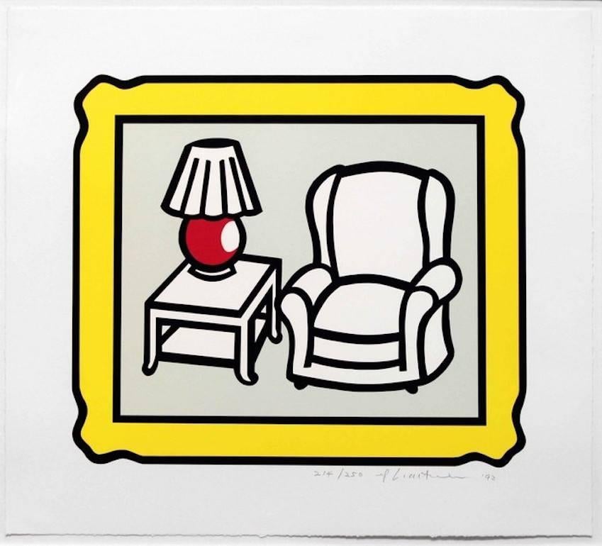 Red Lamp - Print by Roy Lichtenstein