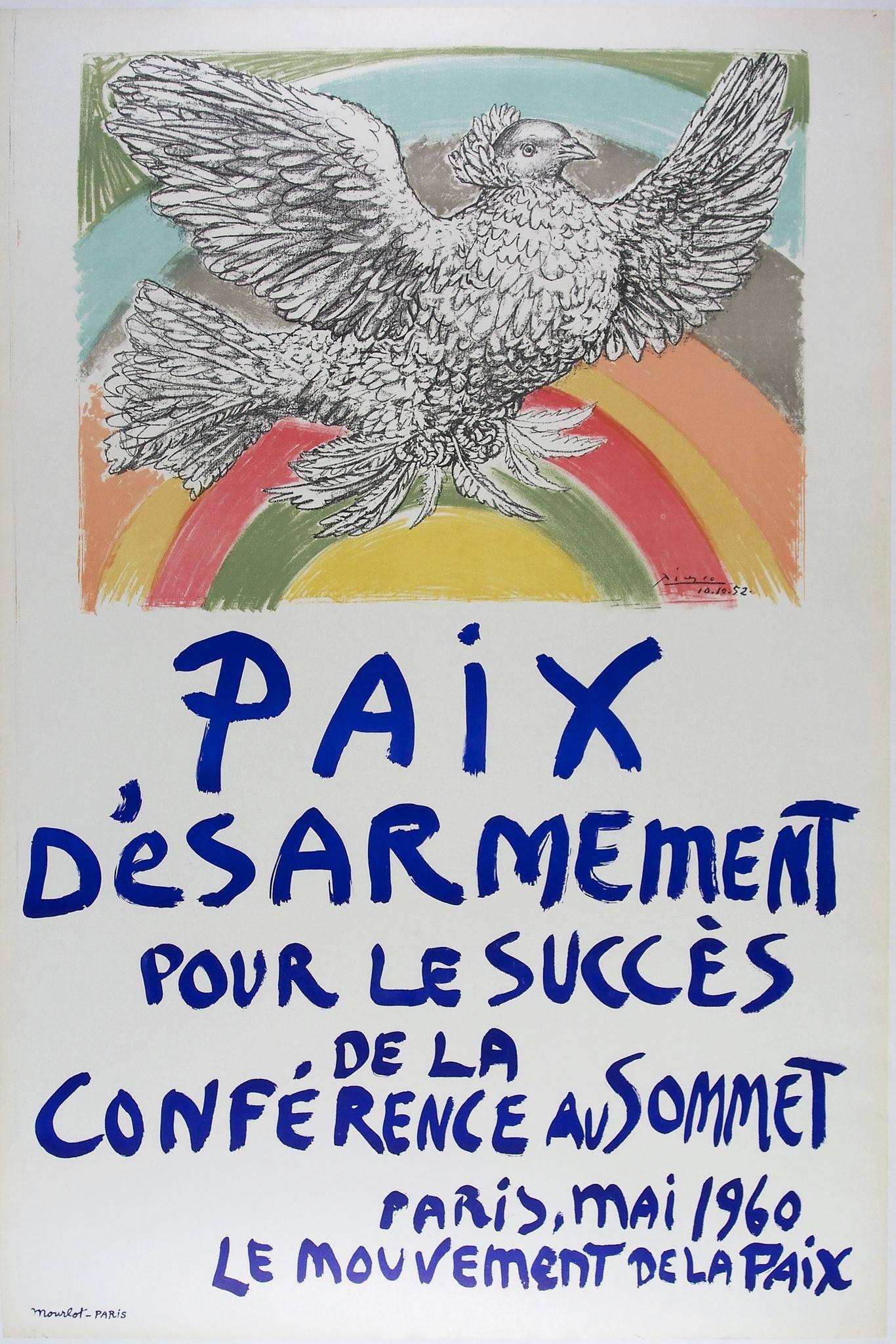 Paix desarmement - Print by (after) Pablo Picasso