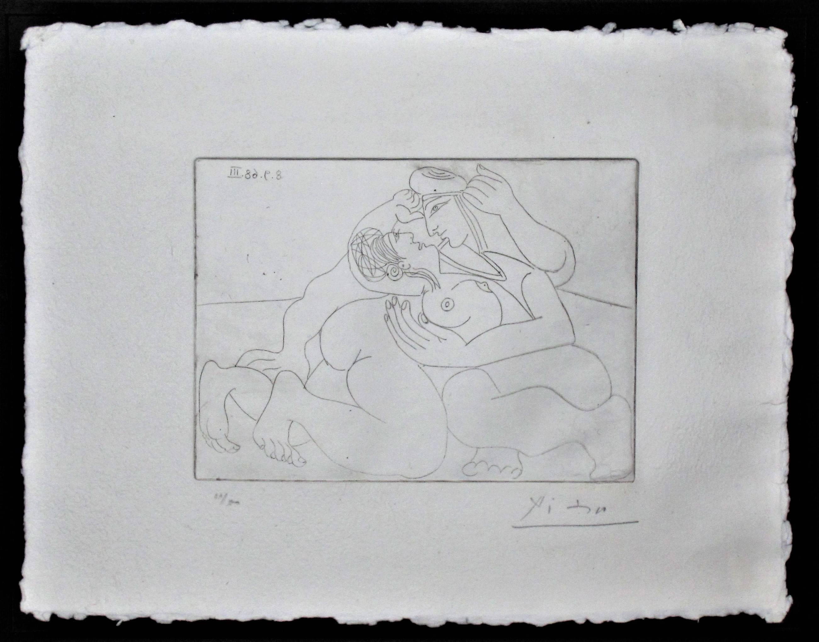 Raphaël et la Fornarina XXIII - Print by Pablo Picasso