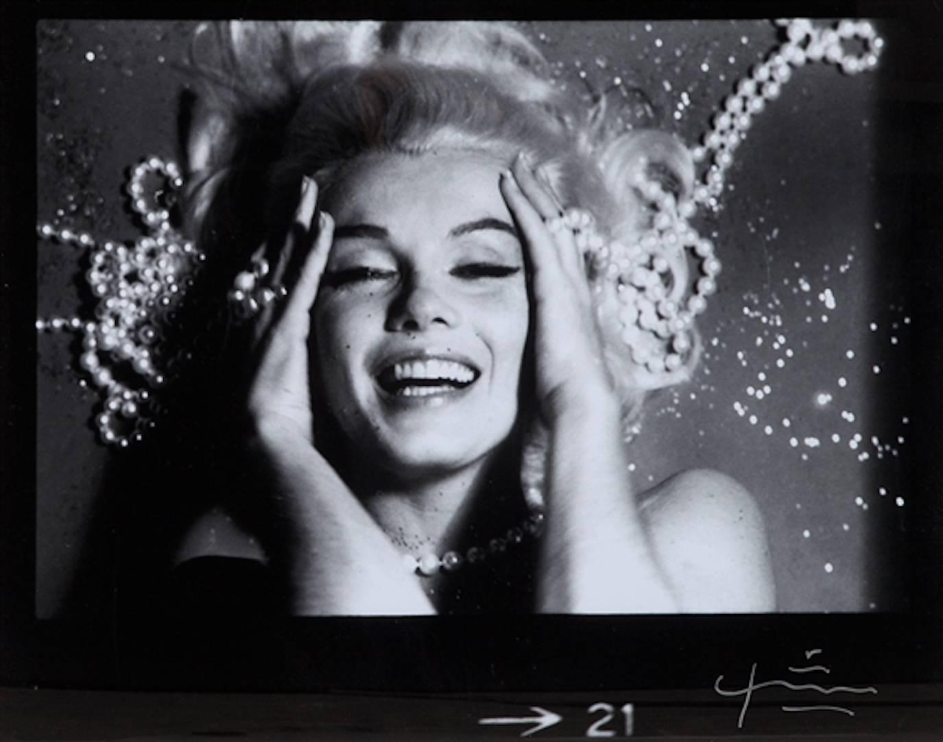 Bert Stern Black and White Photograph - Marilyn with Jewels
