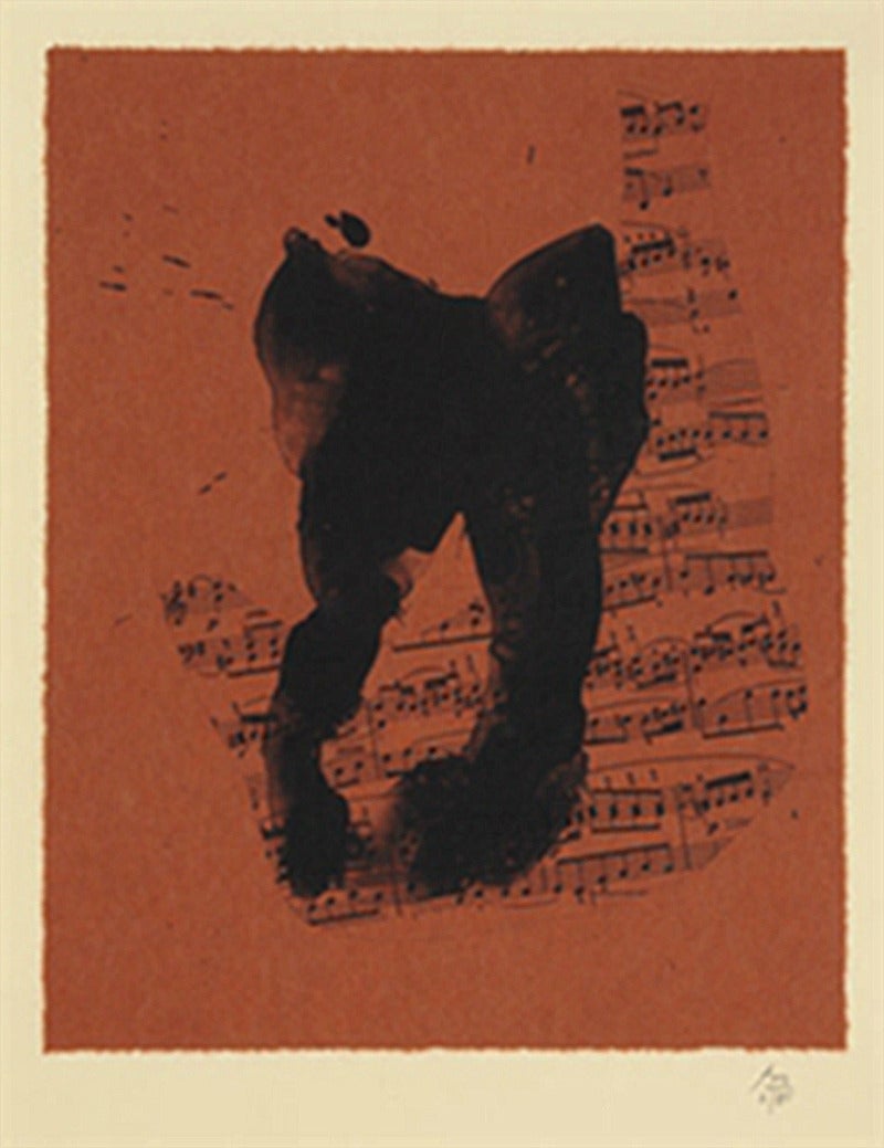 Robert Motherwell Print - Music for J.S. Bach