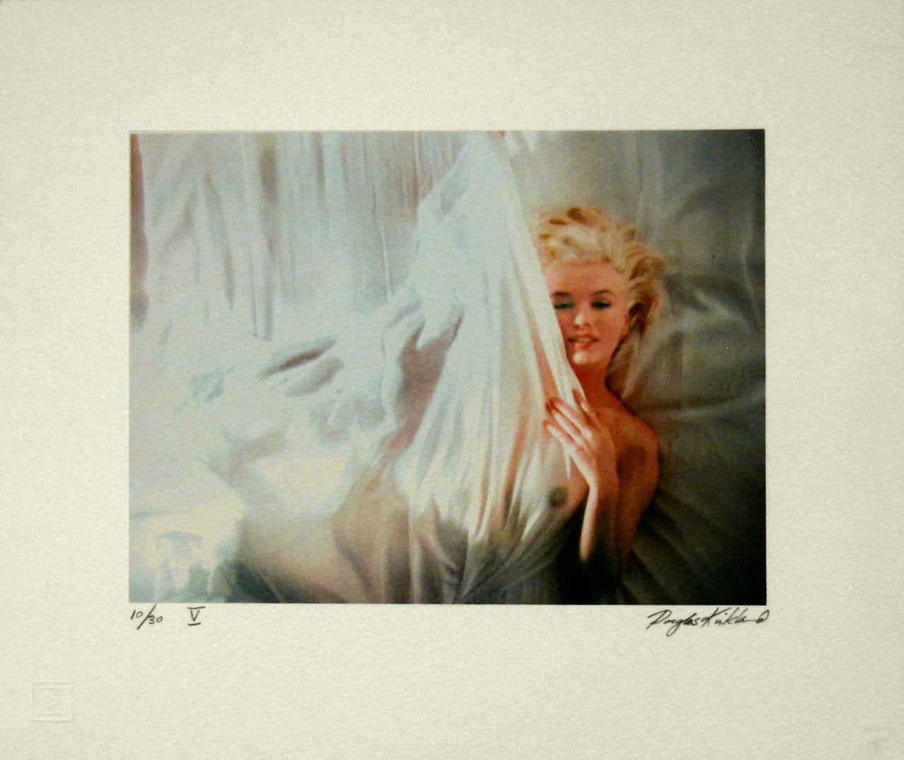 Marilyn Monroe, Between the Sheets - Contemporary Print by Douglas Kirkland