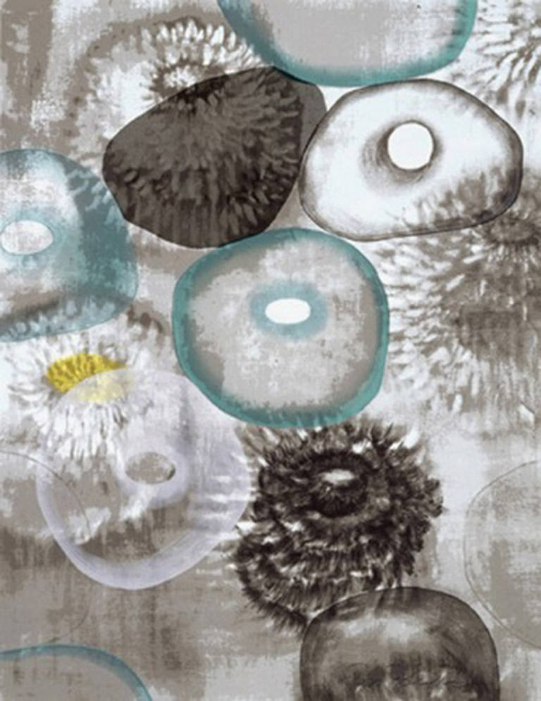 Ross Bleckner Abstract Print - Happiness For Instance II