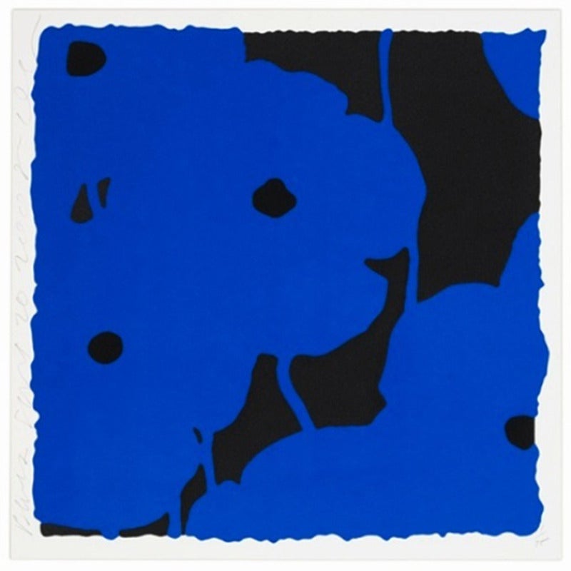 Donald Sultan Abstract Print - Blues 920