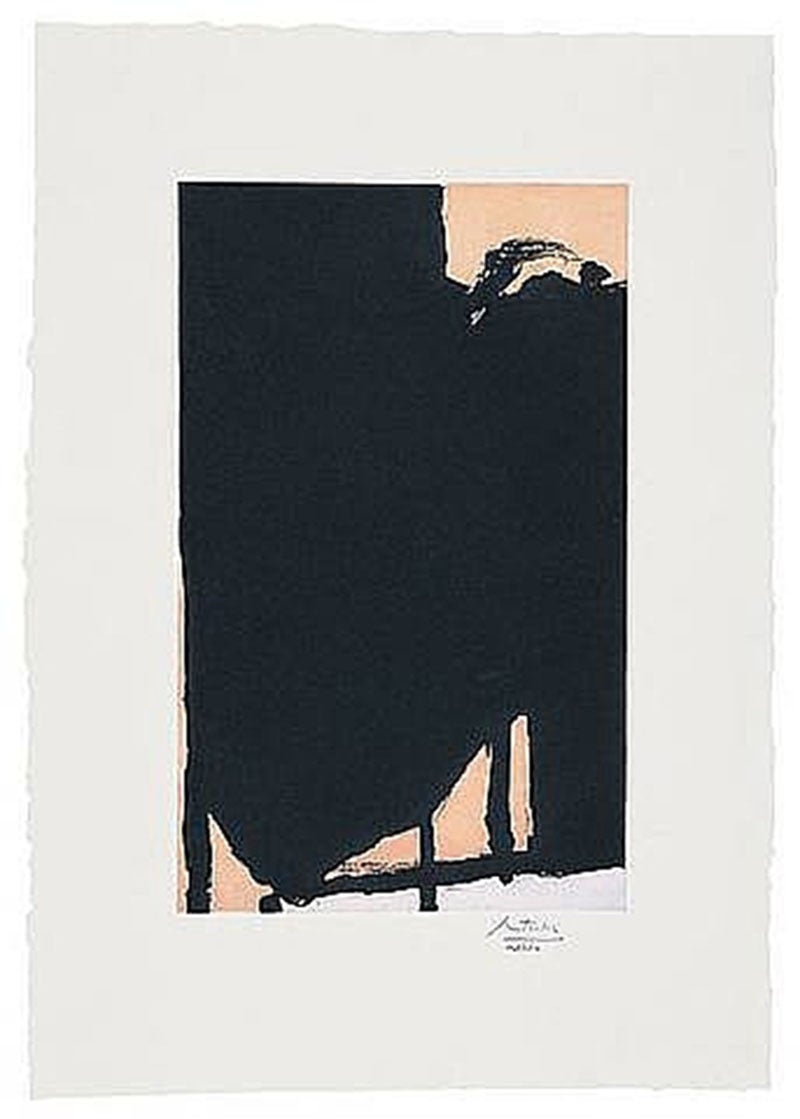 Robert Motherwell Abstract Print - Elegy Fragment II