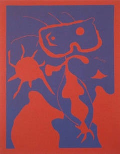 Abstract Composition with Red Sun 5