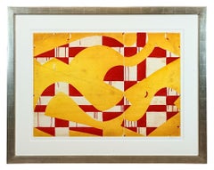 Seven String Etching with Yellow & Red