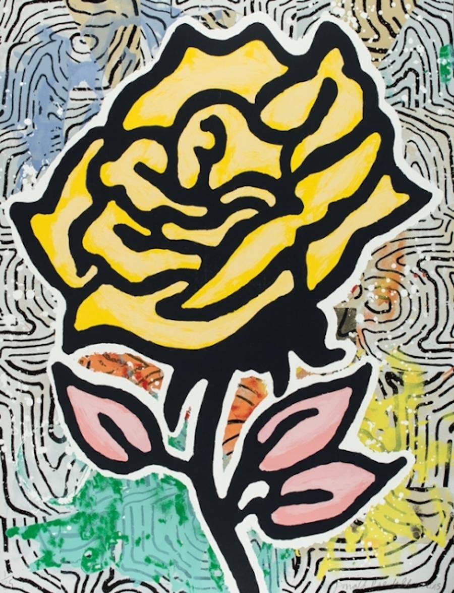 The Yellow Rose - Print by Donald Baechler