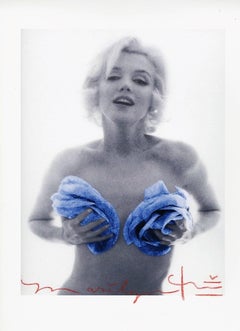 Marilyn Monroe with Blue Roses, Bert Stern