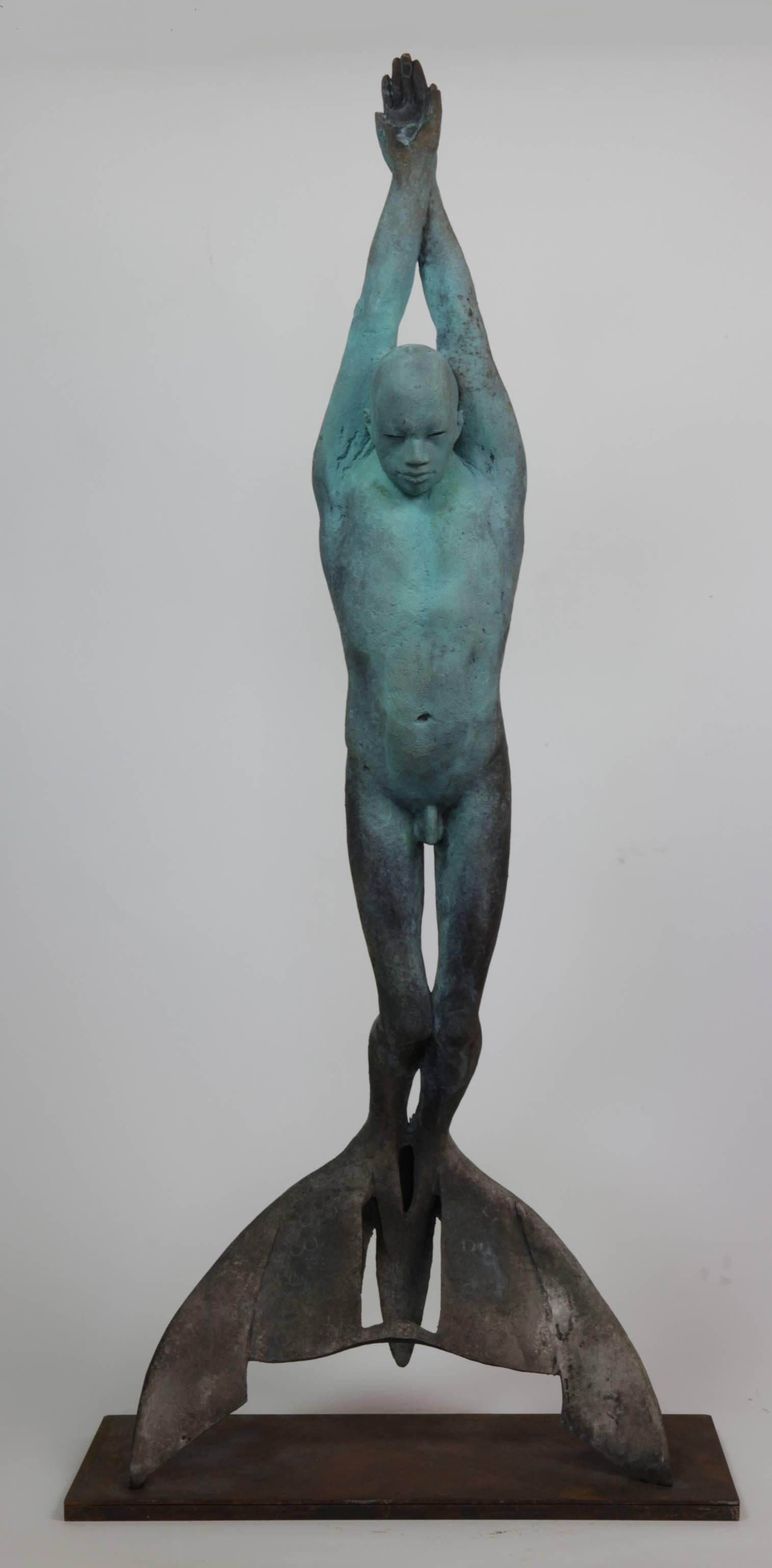 Jesus Curia Perez Figurative Sculpture - Triton