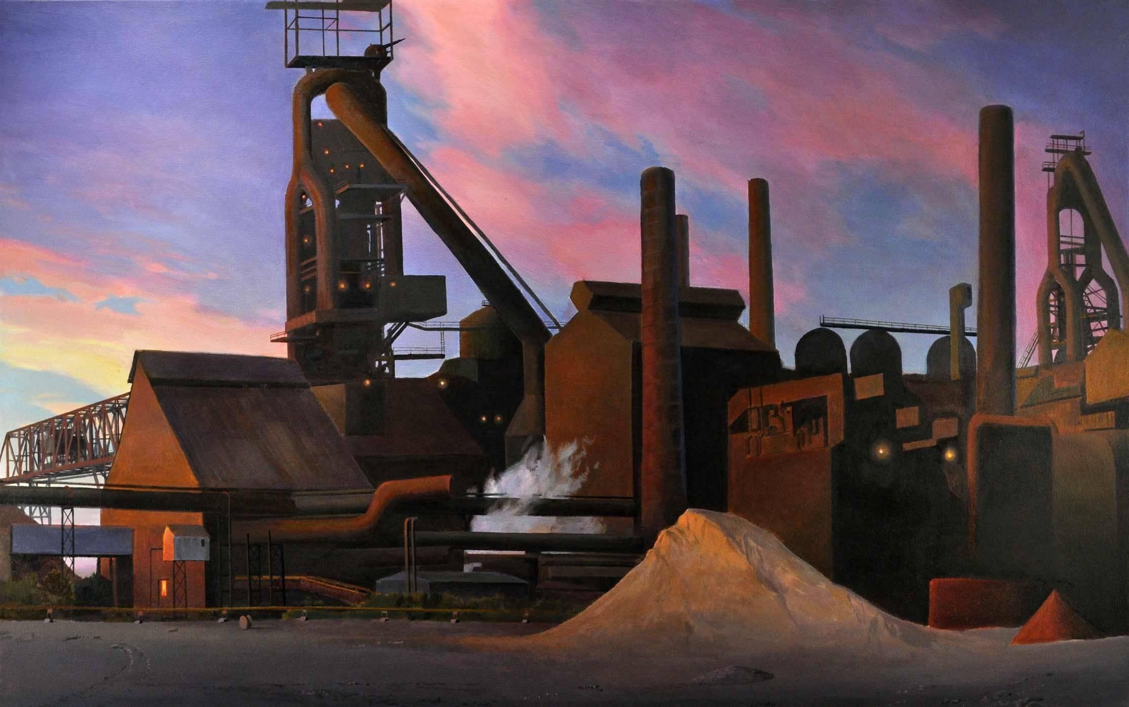 Twilight in the Wilderness, Urban Industrial Landscape, Contemporary Realism