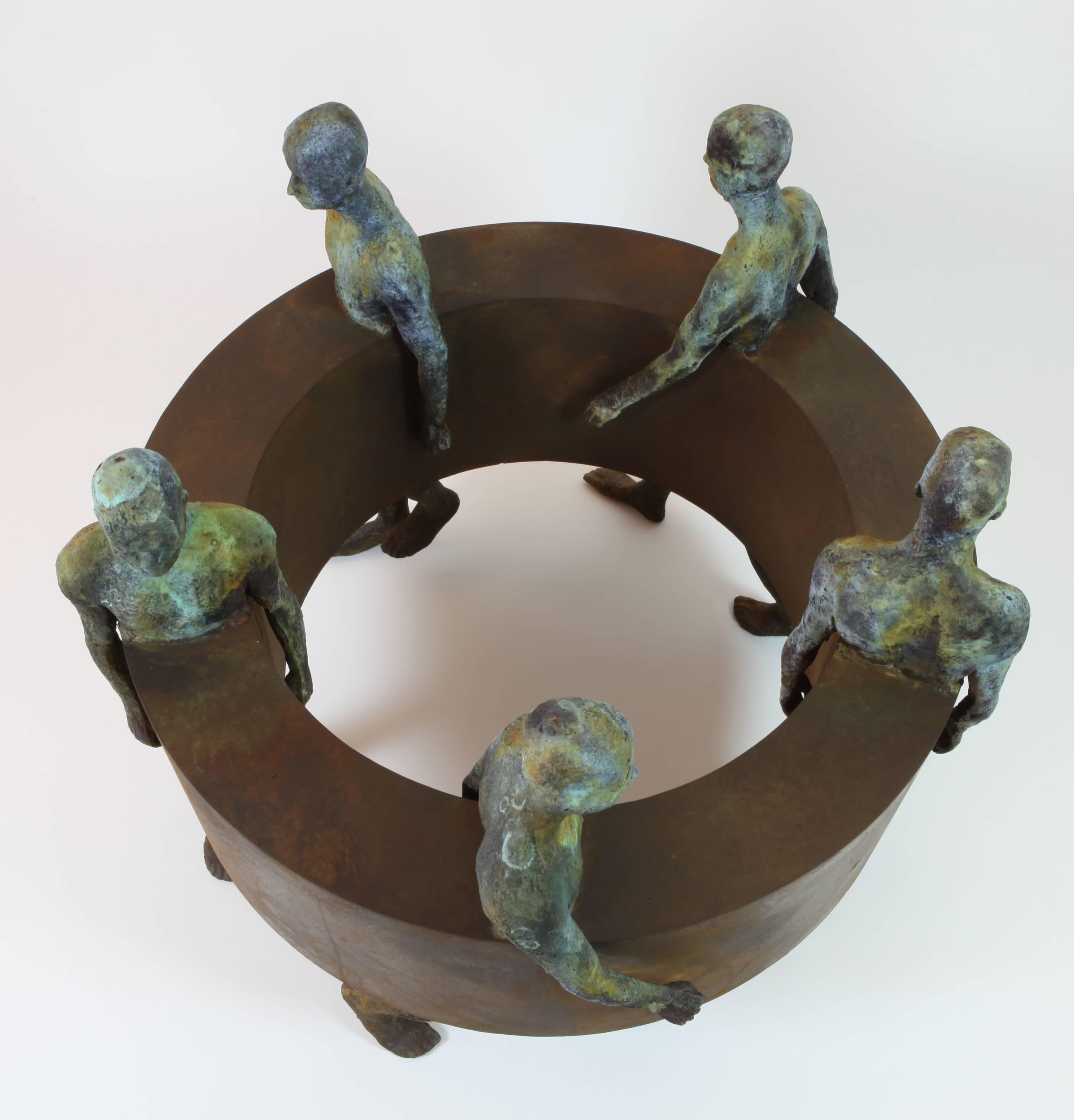 Sin Fin III - Contemporary Sculpture by Jesus Curia Perez
