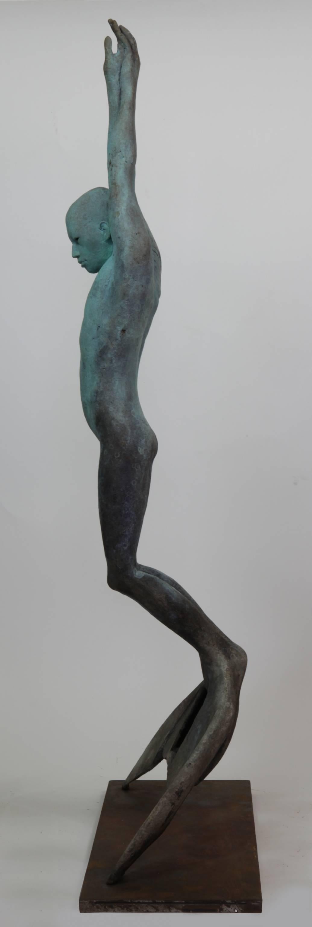 Triton - Contemporary Sculpture by Jesus Curia Perez